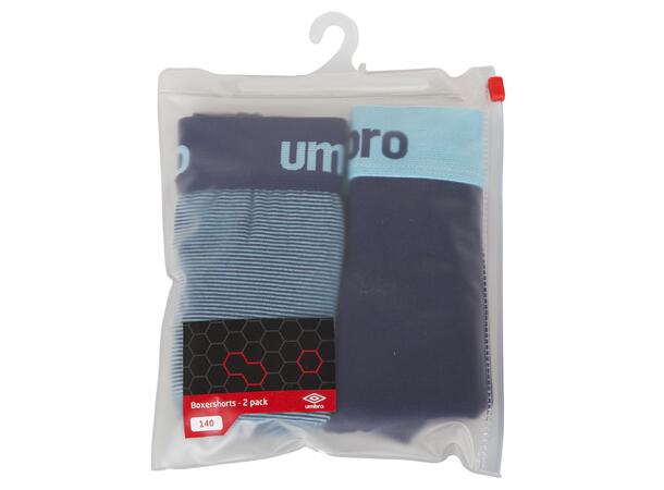 UMBRO Boxer 2pck Marine+Blå S Boksershorts til herre i 2 farger 